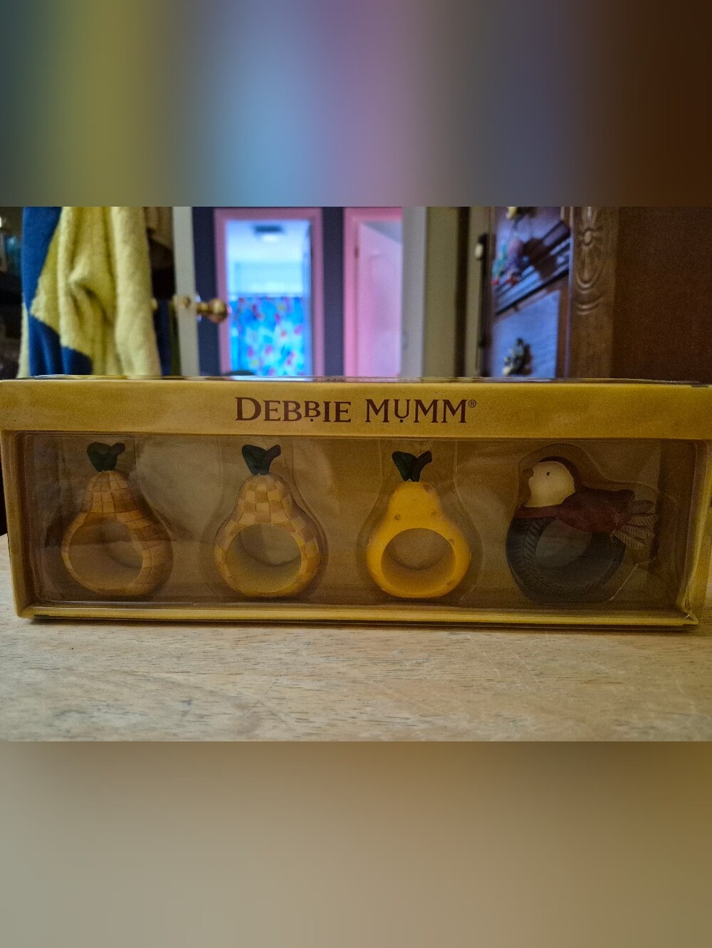 Vintage Year 2000 Debbie Mumm Napkin Rings  New In Box